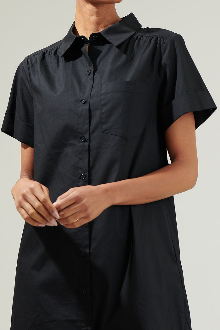 Kaylee Button Down Shirt Dress