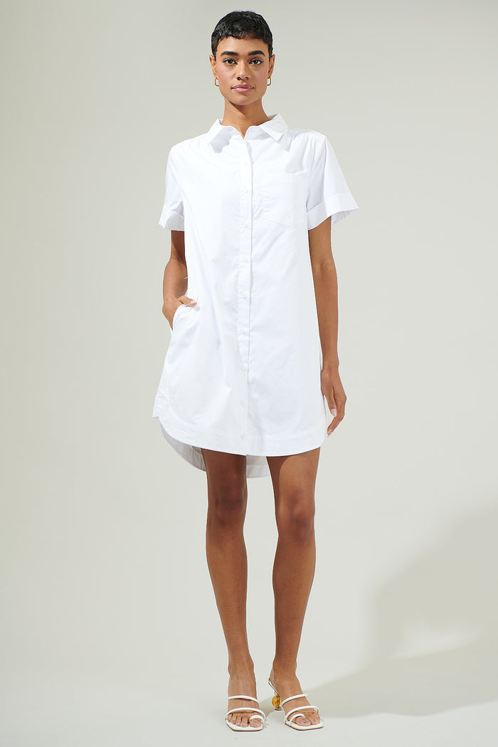 Kaylee Button Down Shirt Dress