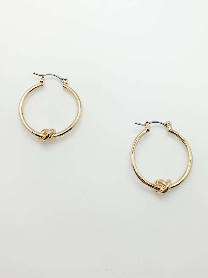 Kelly Love Knot Earrings - Gold