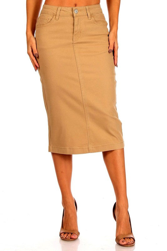 Khaki 28" Skirt