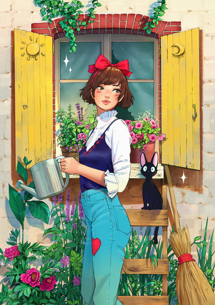 Kiki In The Garden
