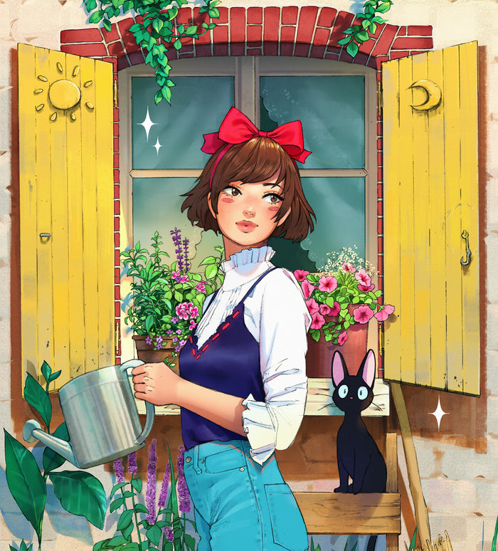 Kiki In The Garden