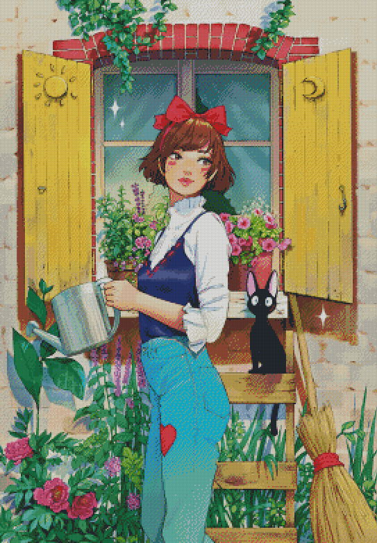 Kiki In The Garden