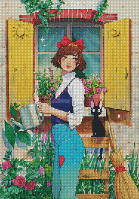 Kiki In The Garden
