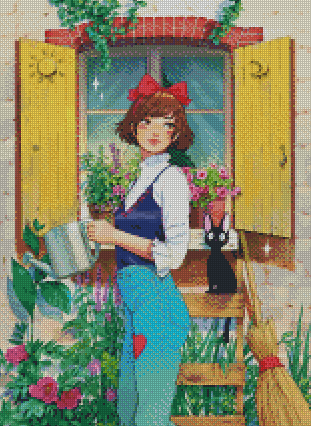 Kiki In The Garden