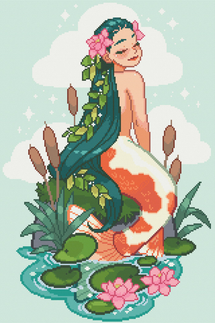 Koi Mermaid | Pixel Charted