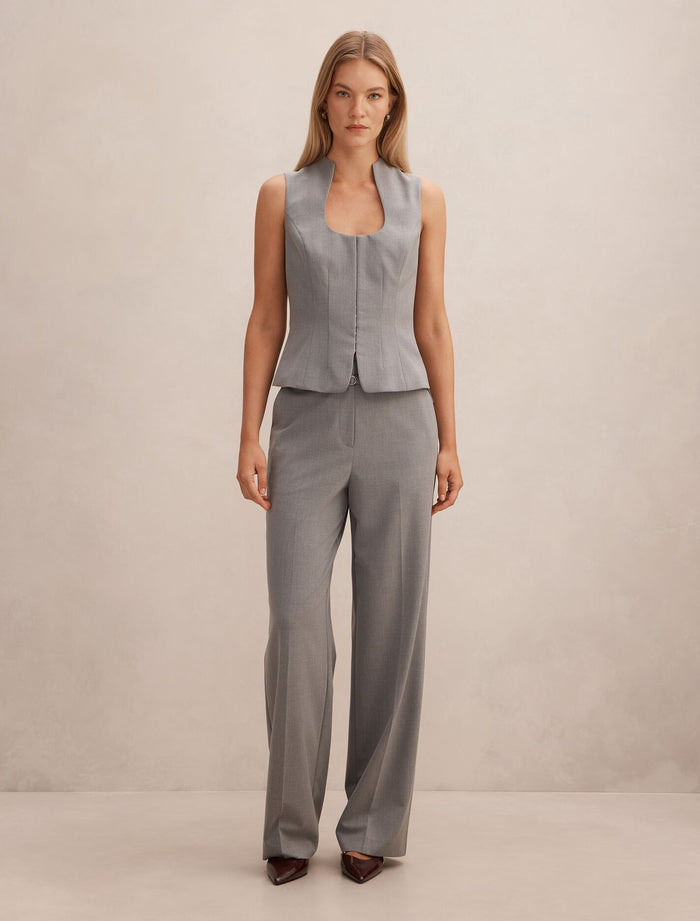 Kyla Belted Straight Leg Pants Forever New