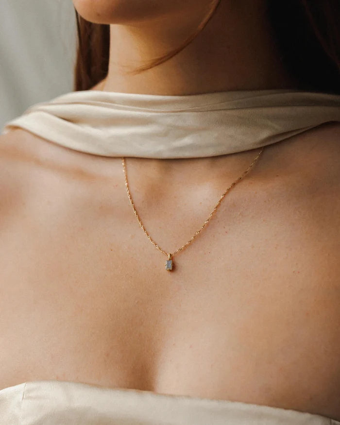 Labradorite Grand Baguette Pendant