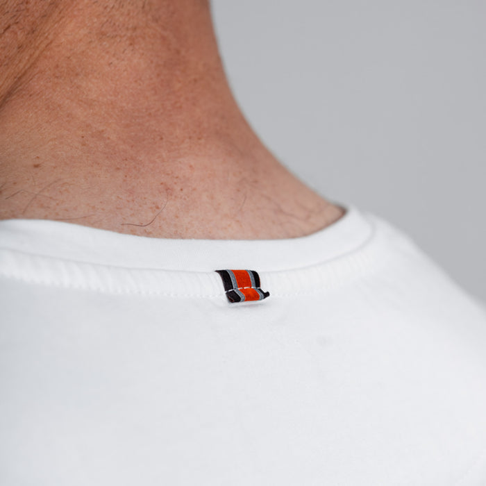 Lomond Jersey Curved Hem Crew Neck T-Shirt - Optic White