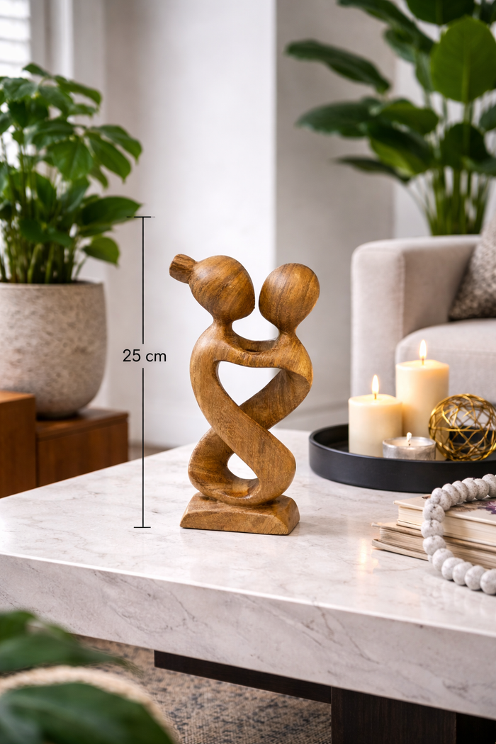 Lovers Entwined Woodcarving