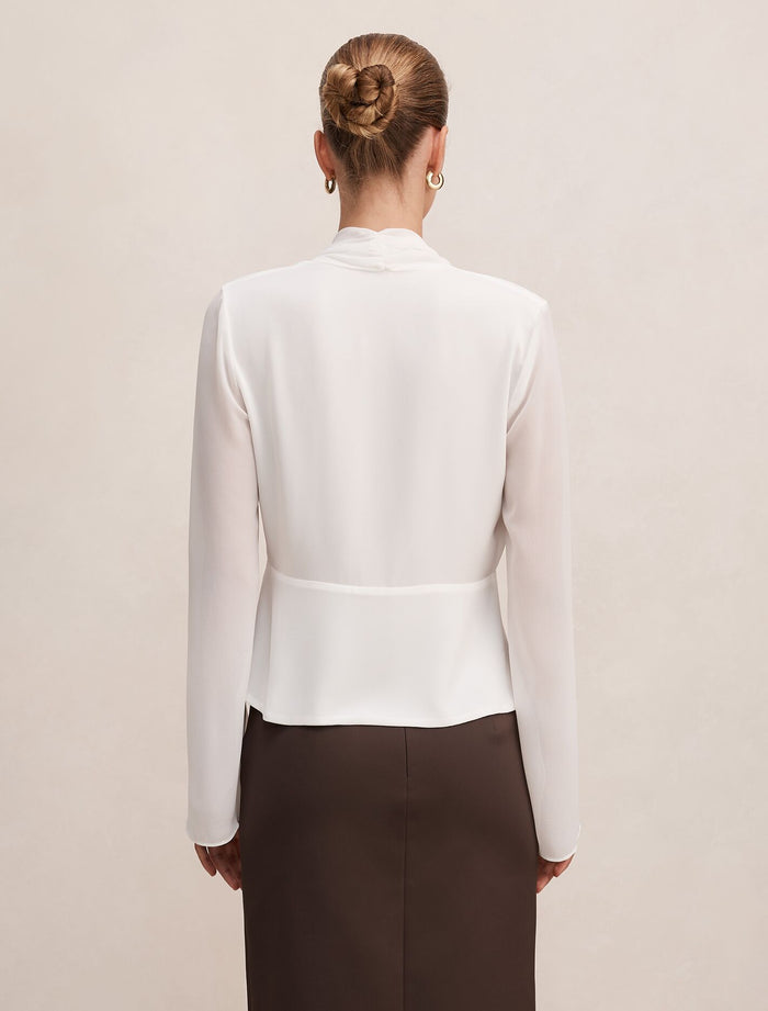 Luna Tie Front Blouse Forever New