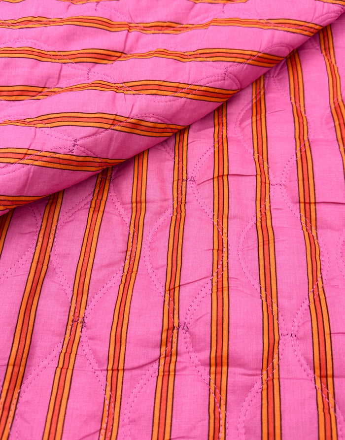 Marigold Garden Reversible Quilted Cotton Voile Fabric
