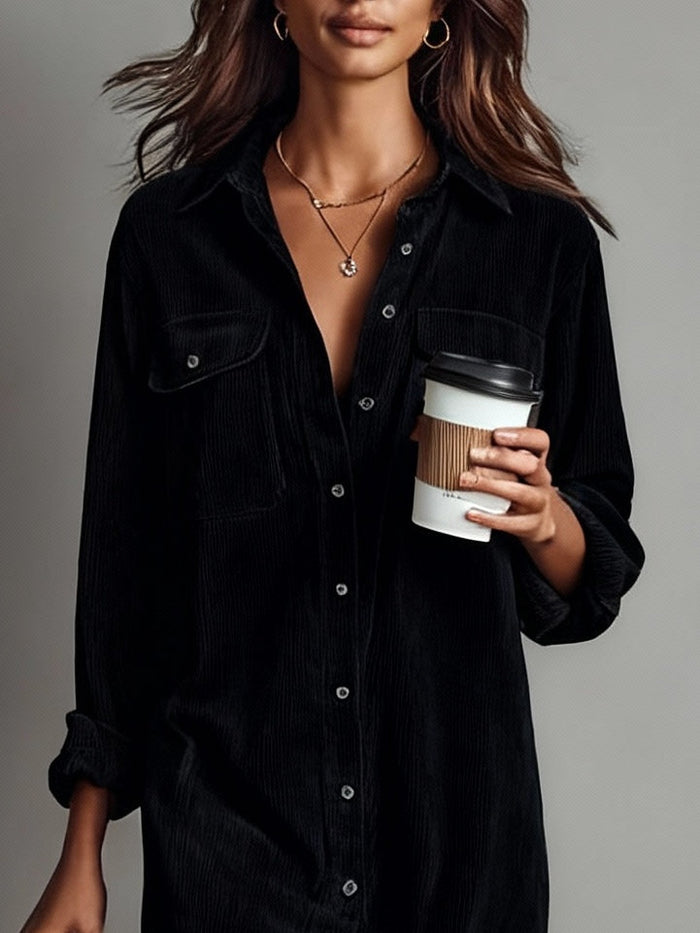 Marlene | Relaxed Button Midi Dress