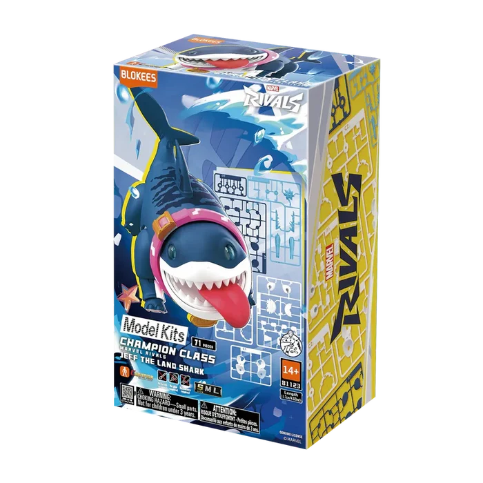 Marvel Rivals Champion Class 12 Jeff The Land Shark Model Kits | Blokees