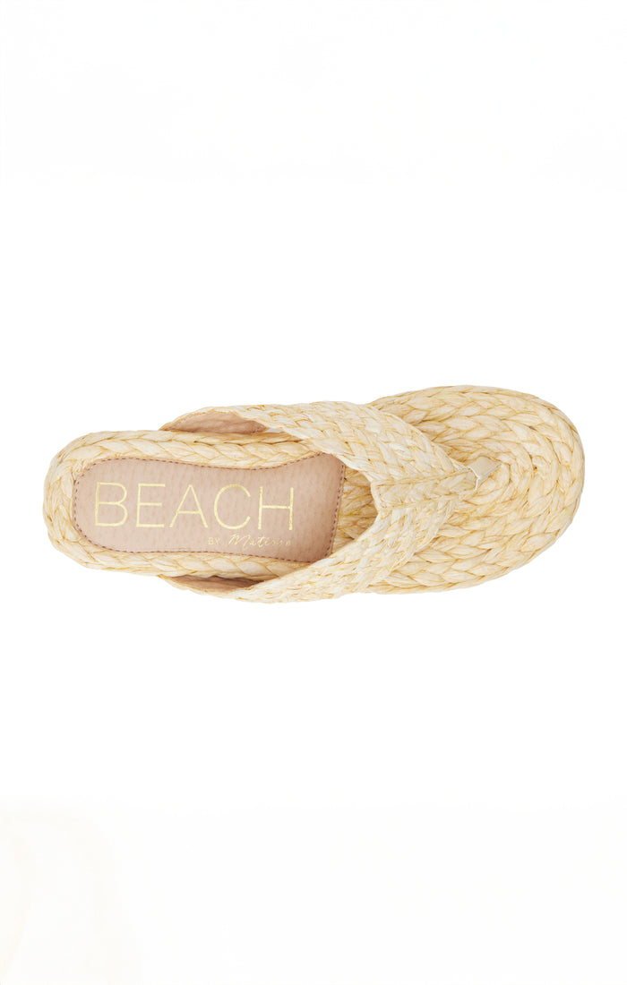 Matisse Sailor Platform Sandal ~ Natural