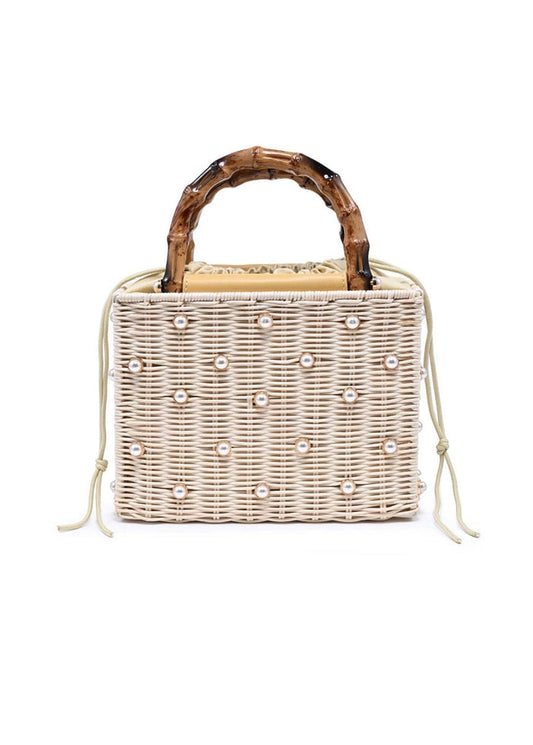 Maxie Pearl-Studded Evening Bag