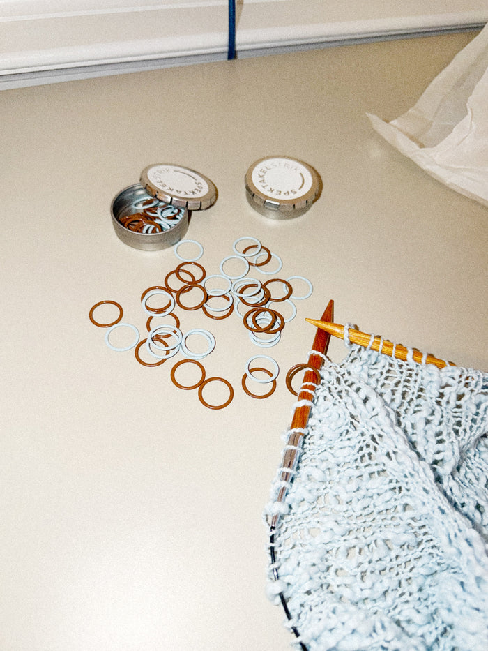 MEGA Sofa Stitch Markers- Melted Sky