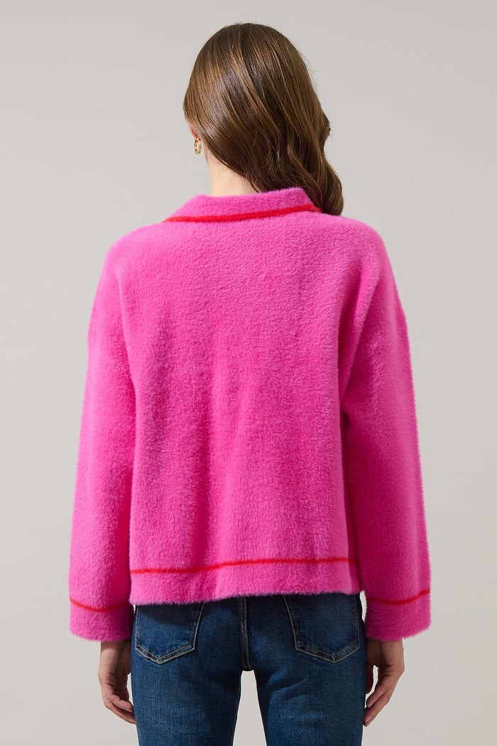 Menley Eyelash Contrast Jacket