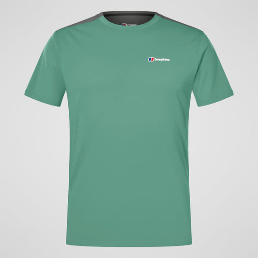 Men's Terrain Trek Tech Tee - Green/Grey