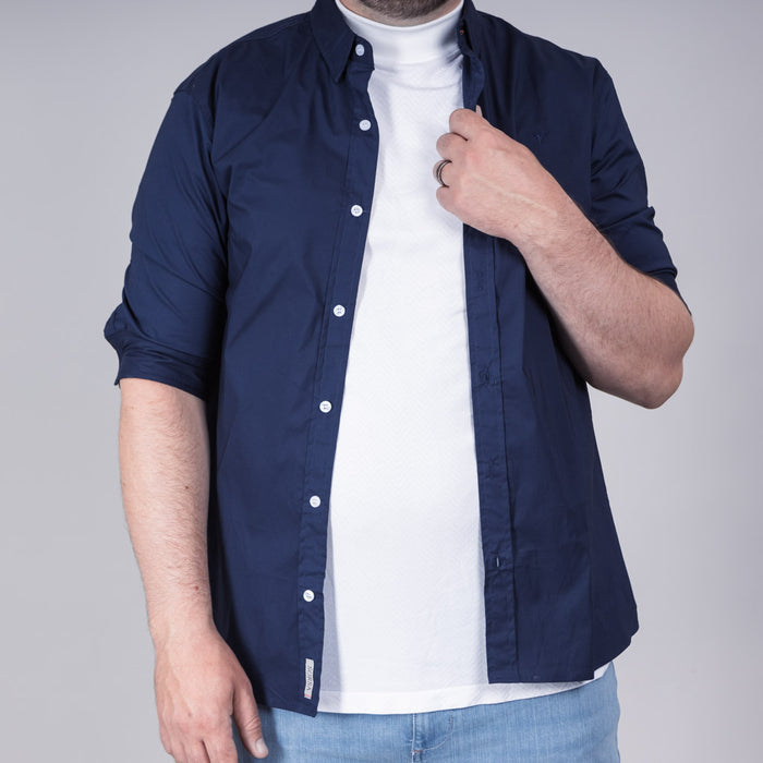 Mill Cotton Half Sleeve Shirt - Medieval Blue