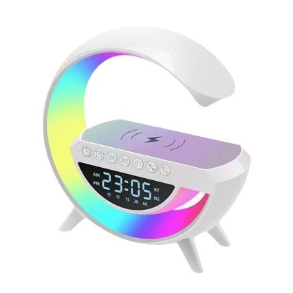 mini3401  RGB Ambient Light Bluetooth Speaker with Wireless Charger