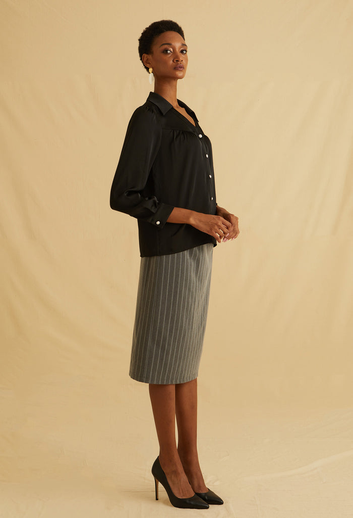 Moonlight Charm Satin Top