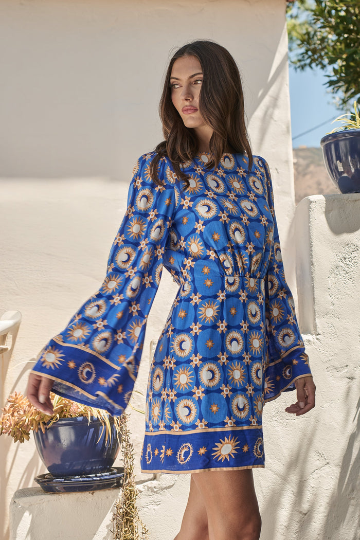 Moonshine Tovary Bell Sleeve Mini Dress