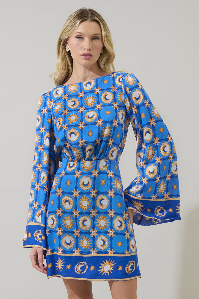Moonshine Tovary Bell Sleeve Mini Dress