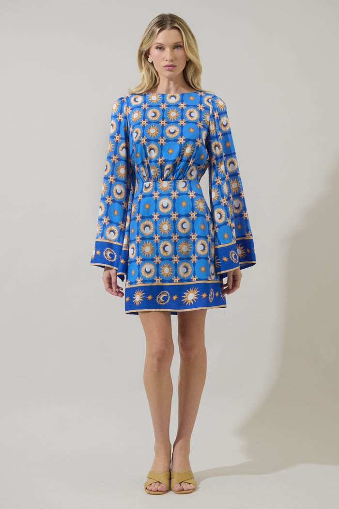 Moonshine Tovary Bell Sleeve Mini Dress