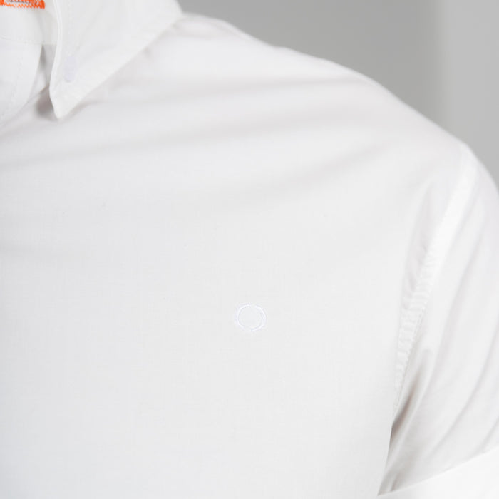 Nant Cotton Short Sleeve Shirt - Optic White