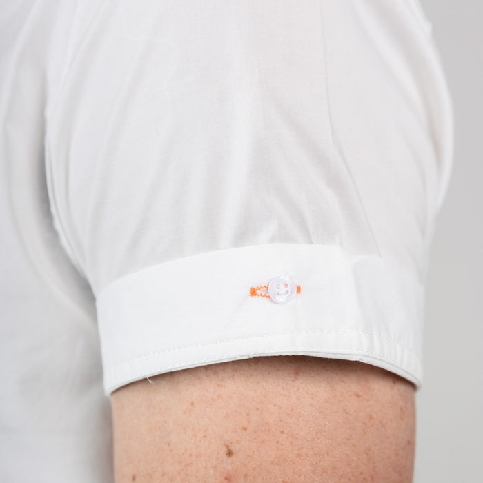 Nant Cotton Short Sleeve Shirt - Optic White