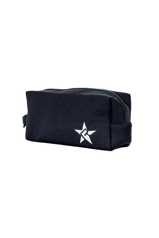 Neoprene in Black Rebel Makeup Bag with Black Zipper