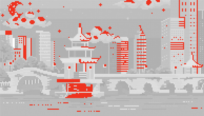 Night On The River | Pixel Charted | Ready TO Ship