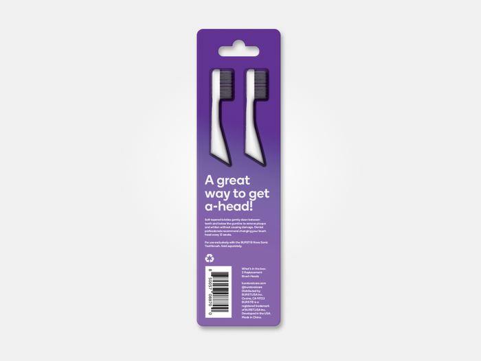 Color: Moon Stone; replacement toothbrush heads