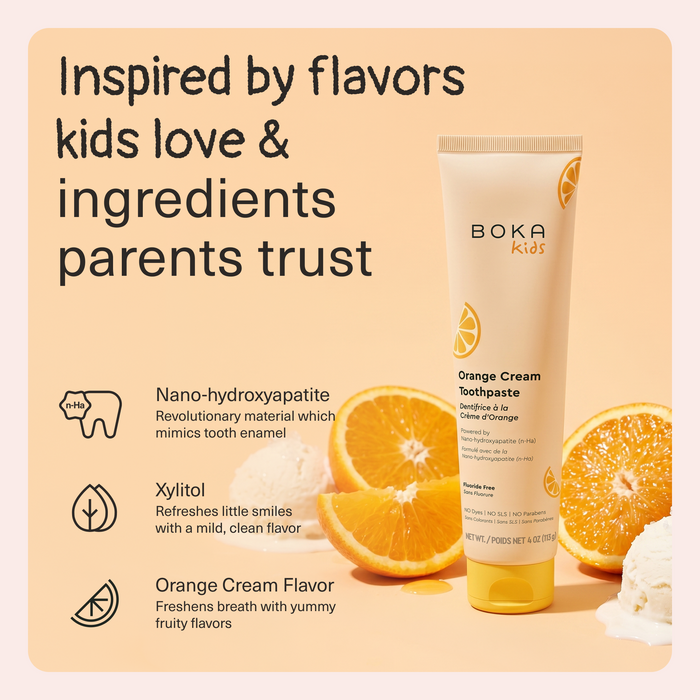 Orange Cream Kids Nano-hydroxyapatite Toothpaste