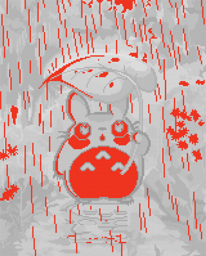 Out In The Rain | Pixel Charted | Ready to Ship