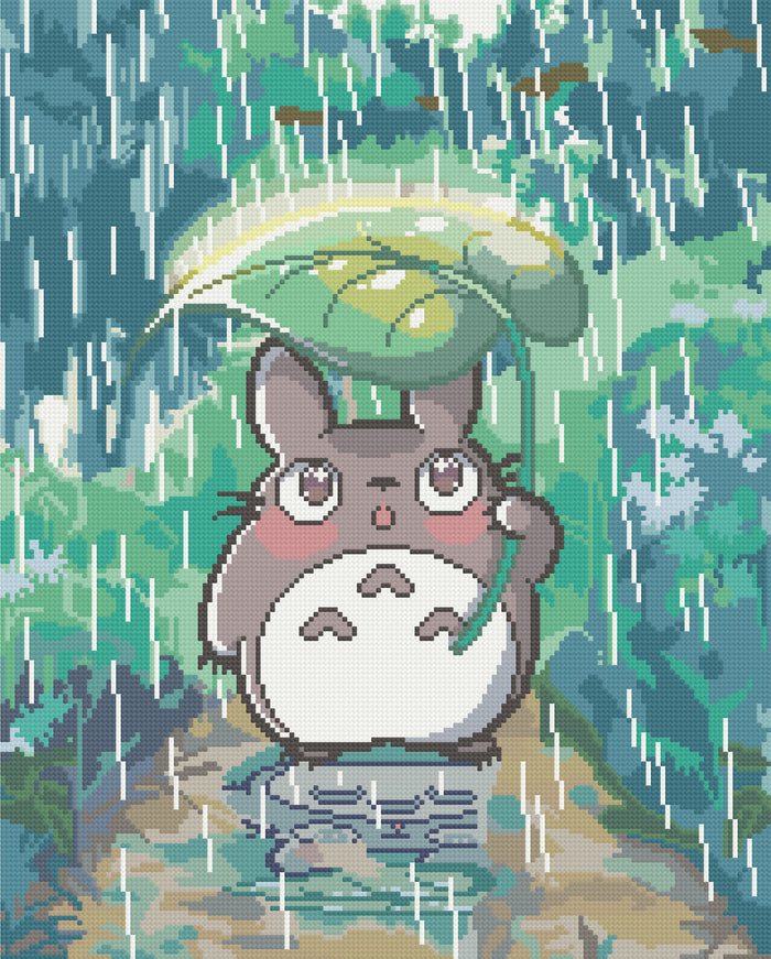 Out In The Rain | Pixel Charted | Ready to Ship