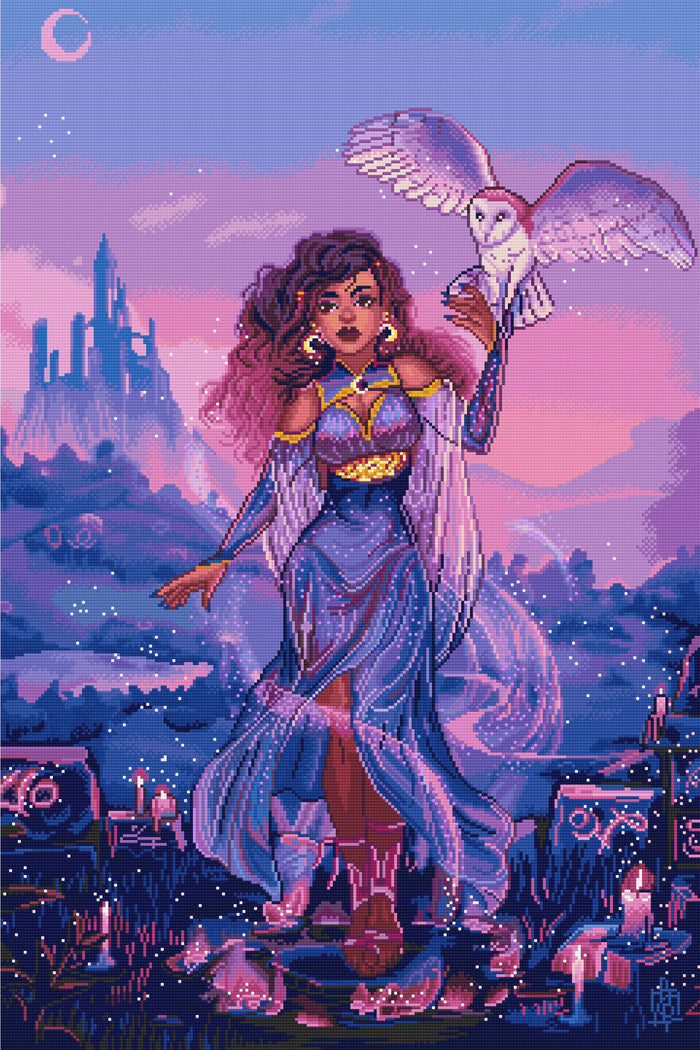 Owl Sorceress | Pixel Charted