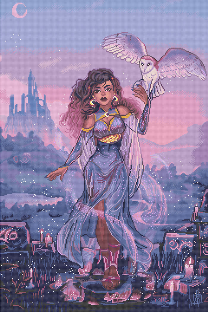 Owl Sorceress | Pixel Charted