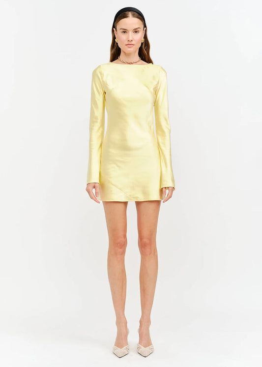 Palermo Mini Dress - Butter Yellow