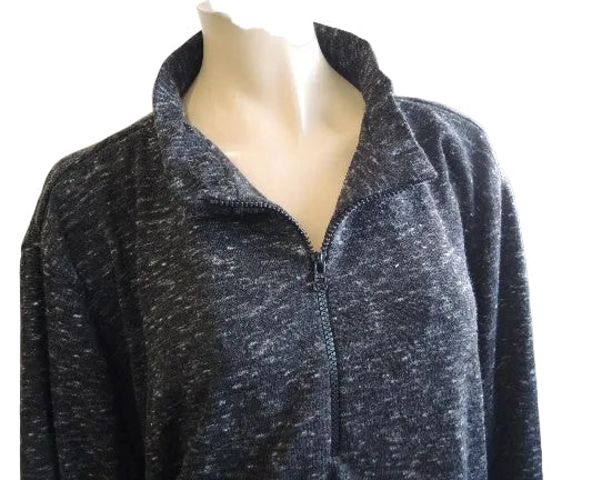 Party Girl Stretch Zip Neck Top (Teal Charcoal, Royal, Rust)