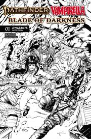 PATHFINDER VAMPIRELLA BLADE OF DARKNESS #1 CVR H INC 1:10 STEVEN CUMMINGS LINE ART VAR FOC October 5, 2026