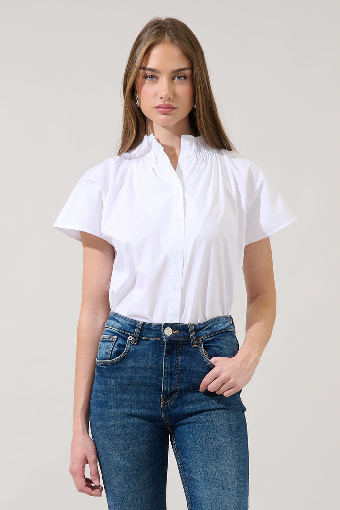 Patma Mock Neck Top
