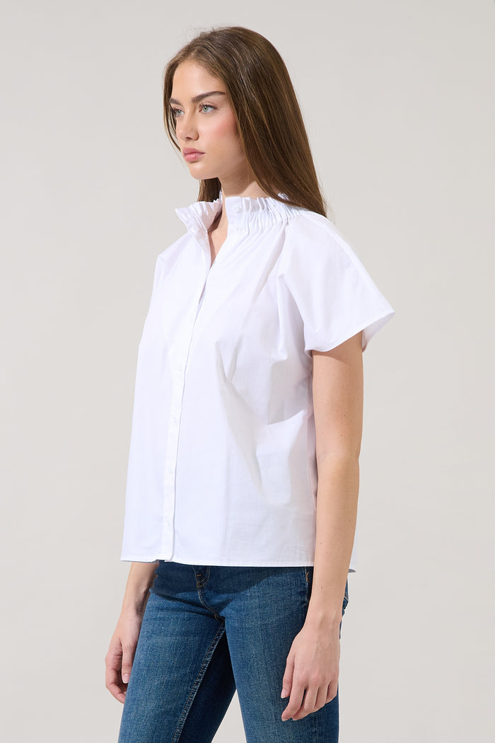 Patma Mock Neck Top