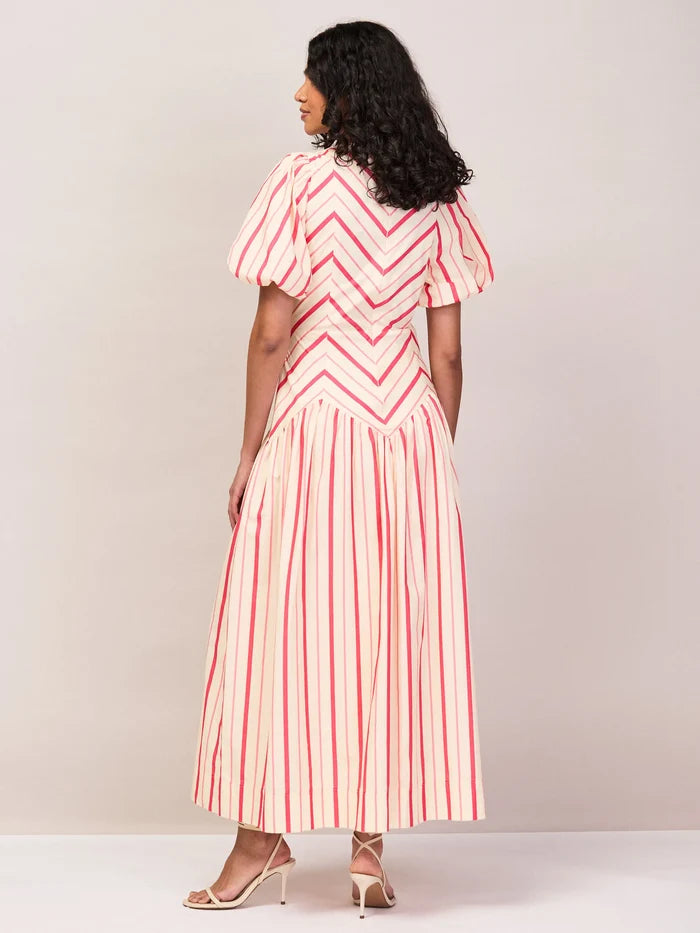Willow Pink Cut About Stripe Dress Occasionwear