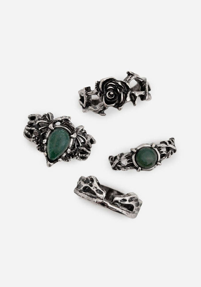 Petra Dragon Ring Set