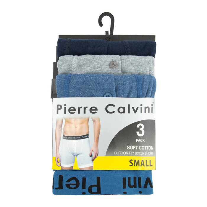 Pierre Calvini Men's Boxer Shorts size small on a white background