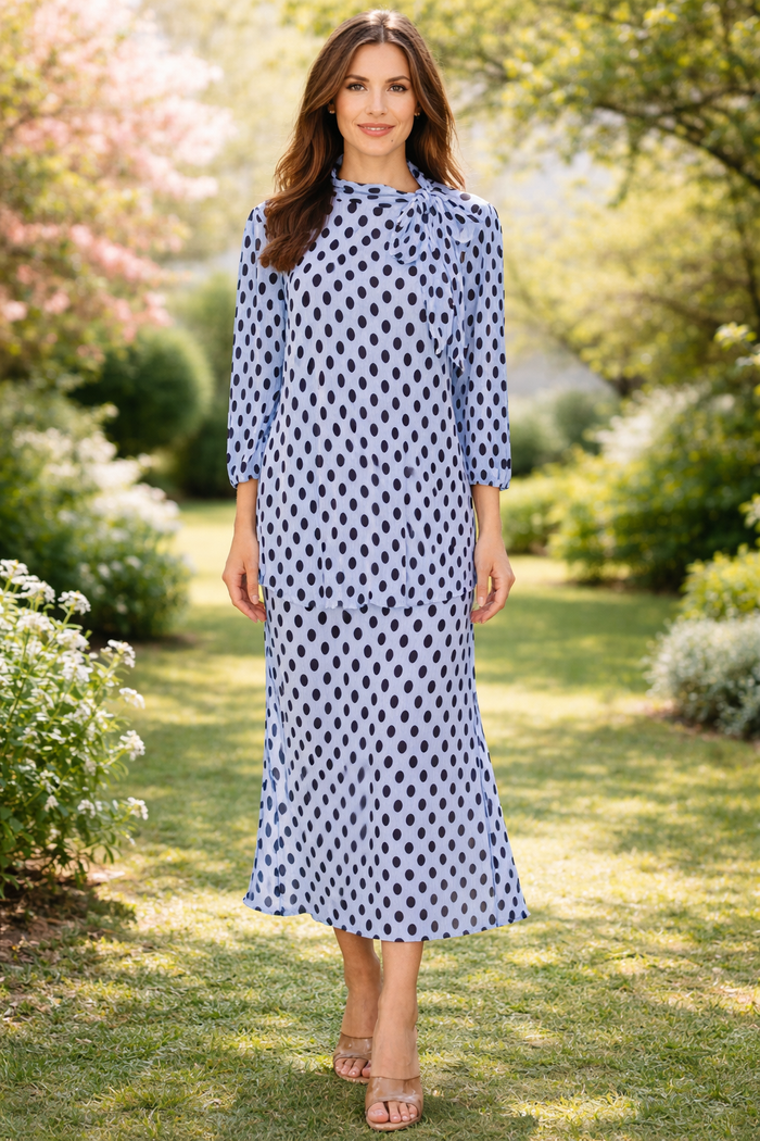 Polka Dot Bodre Skirt-2 Colors