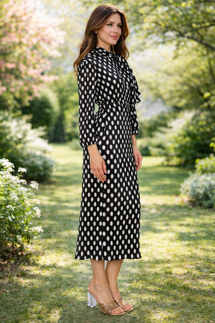 Polka Dot Bodre Skirt-2 Colors
