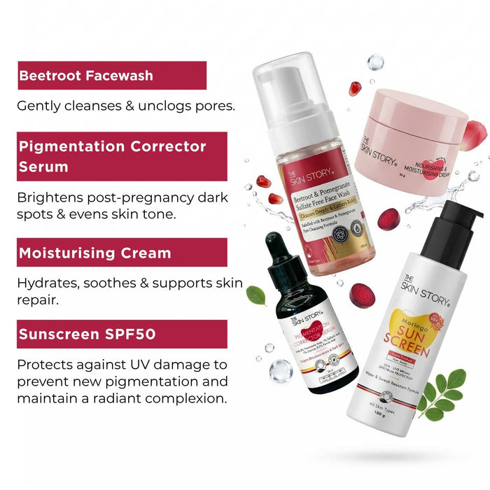 Post Pregnancy Skin Restore Regime – Pigmentation Repair Routine